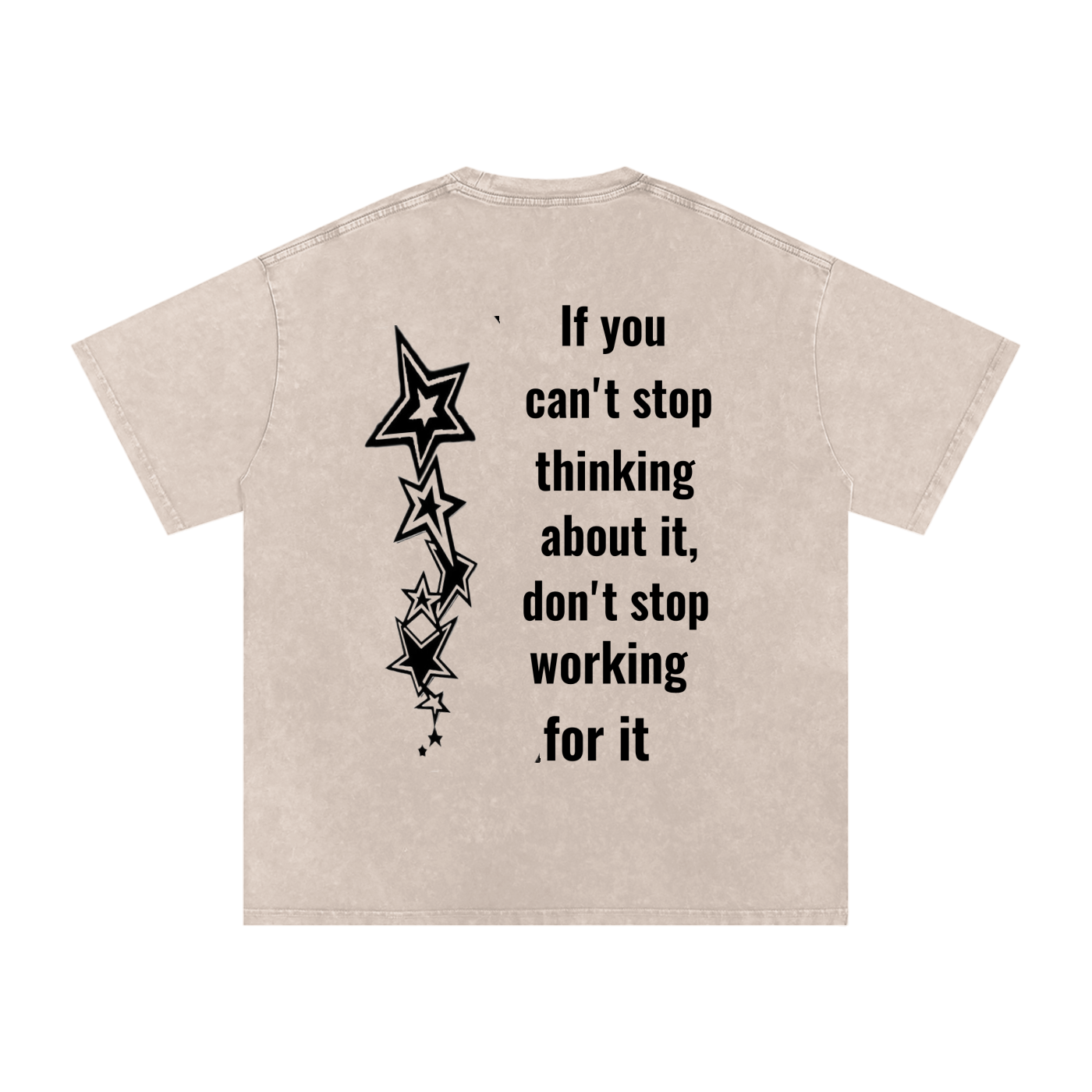 Think Less Heavy weight Graphic Tee