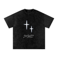 "MJ" Snow Washed Graph Tee