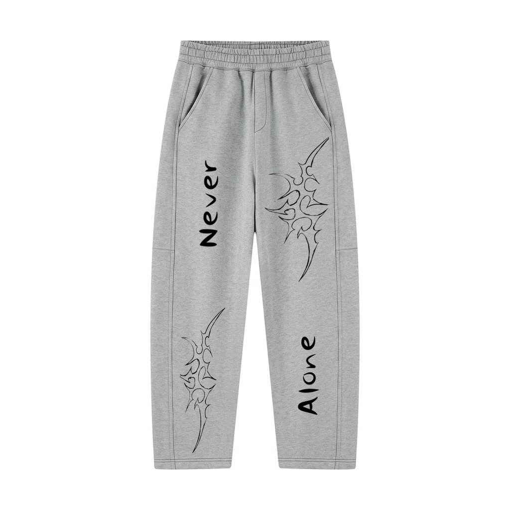 "Never Alone" Tapered Sweats